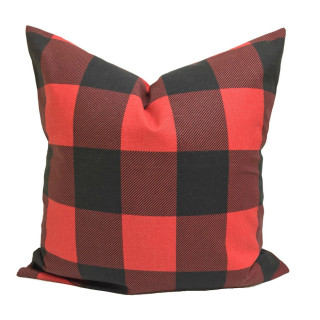 Red and black buffalo plaid throw pillows hotsell